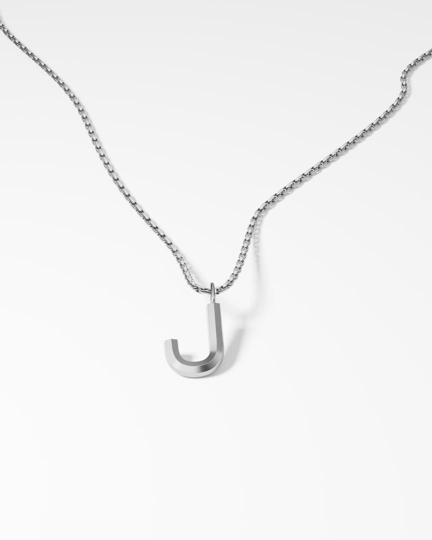 Bold Letter Necklace - J