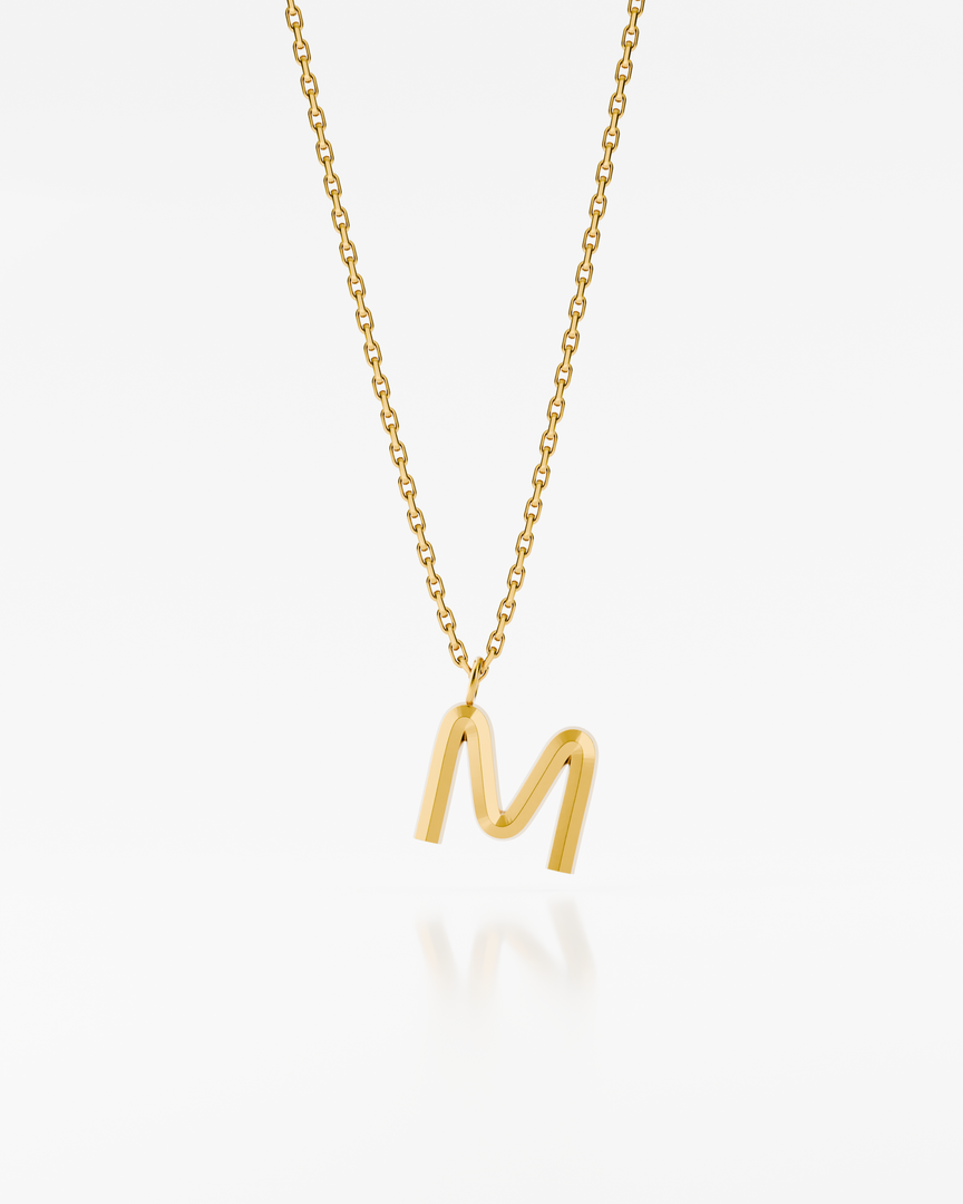Bold Letter Necklace - M