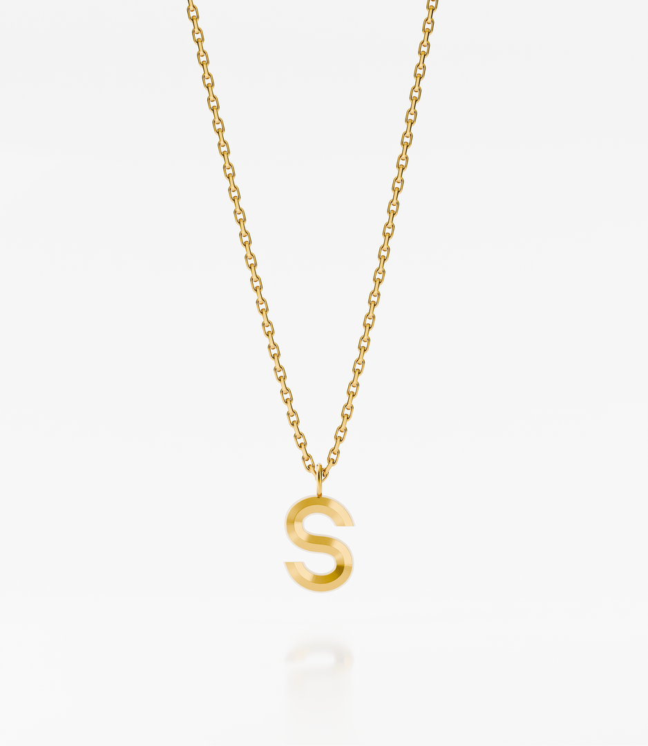 Bold Letter Necklace - S