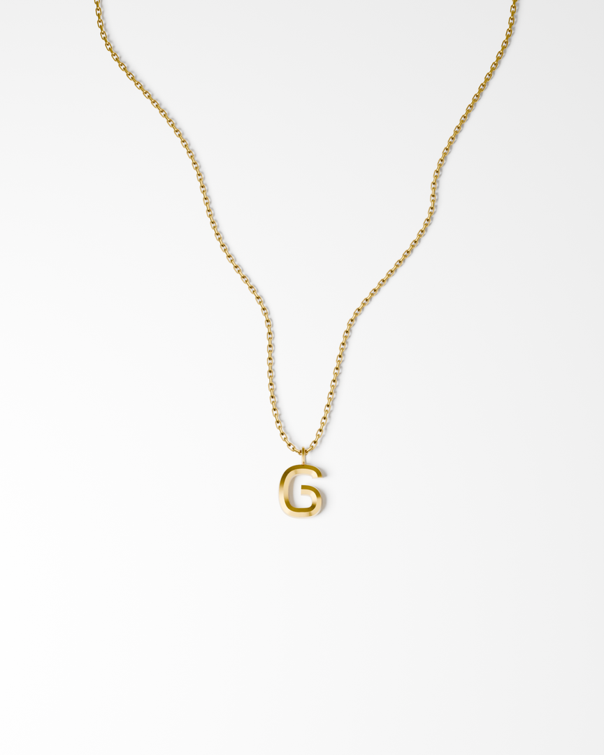 Bold Letter Necklace - G
