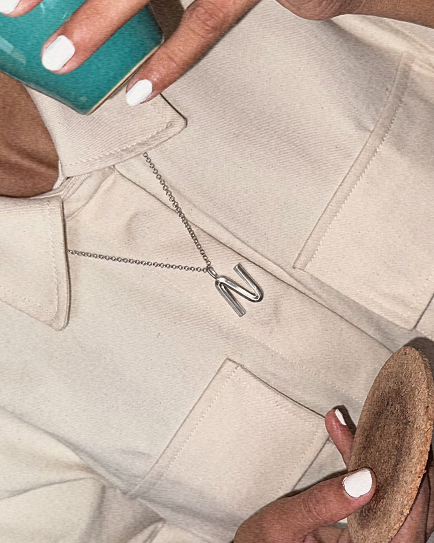 Bold Letter Necklace - N