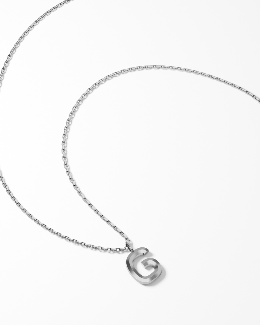 Bold Letter Necklace - G