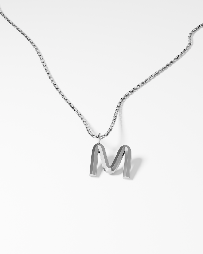 Bold Letter Necklace - M