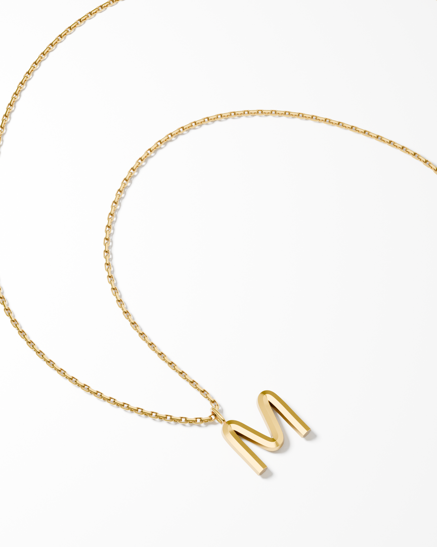 Bold Letter Necklace - M