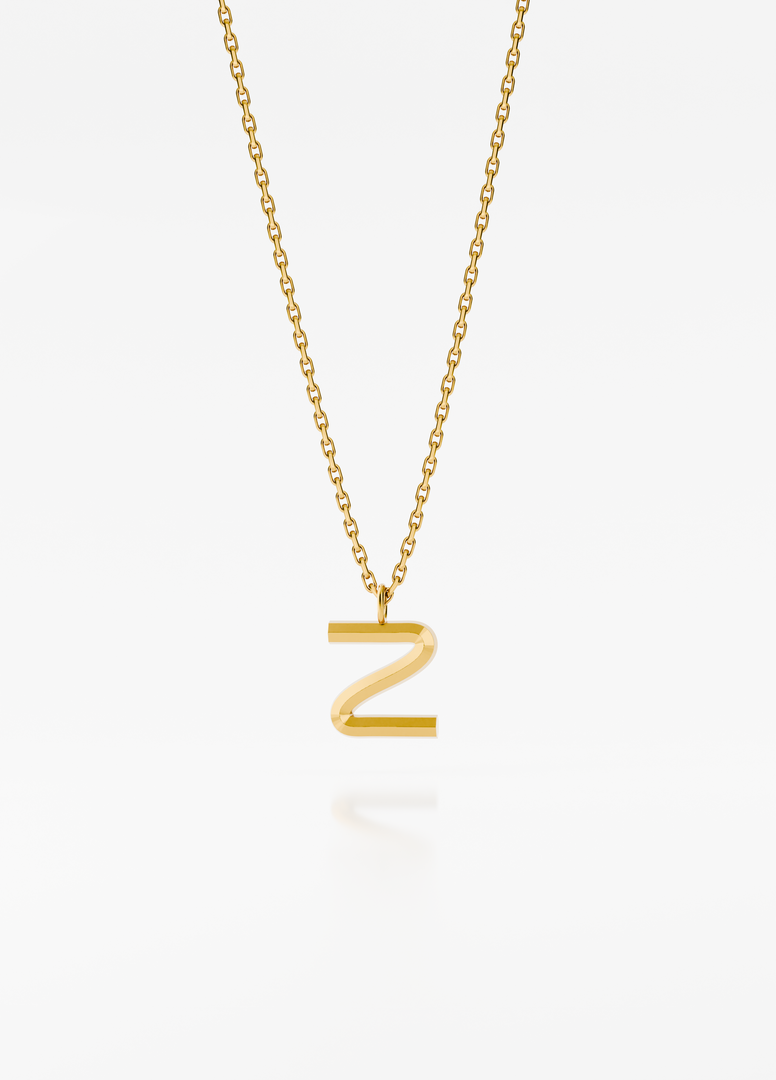 Bold Letter Necklace - Z