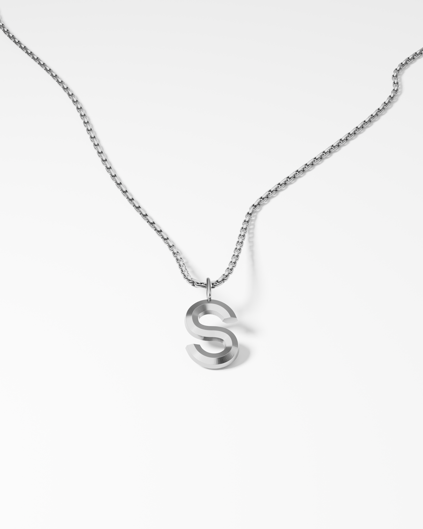 Bold Letter Necklace - S
