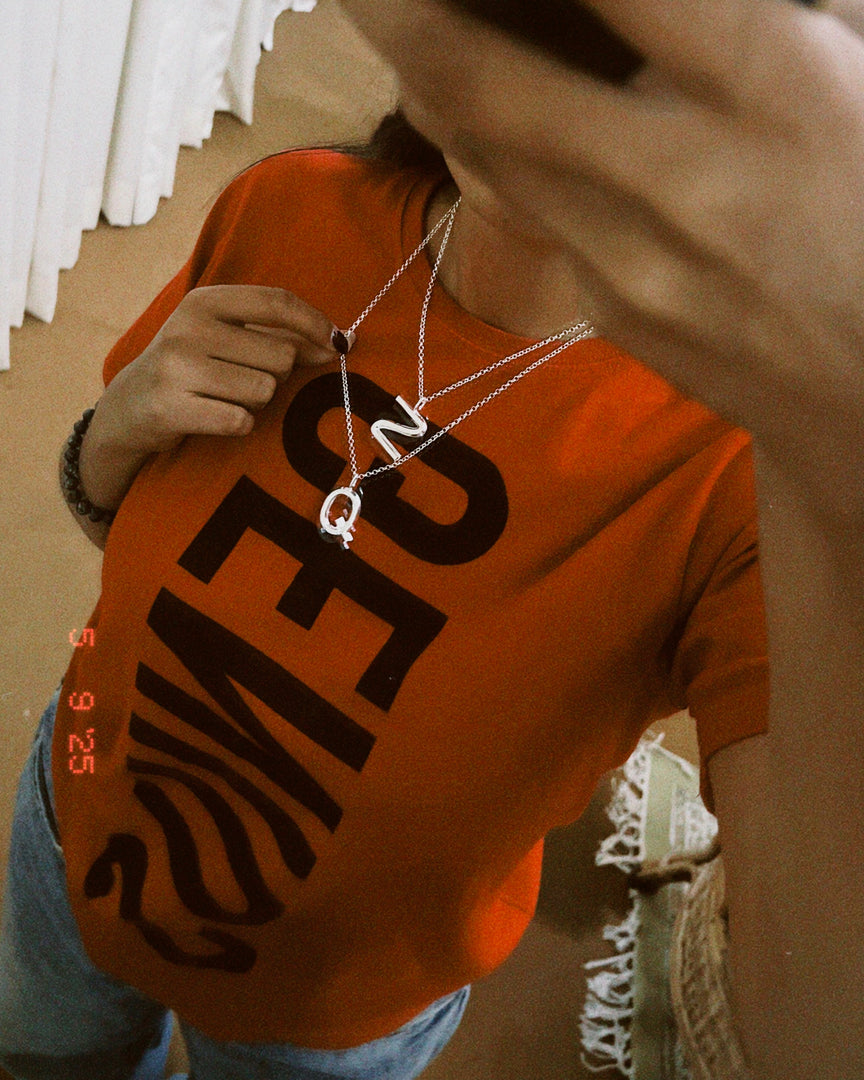 Bold Letter Necklace - Q