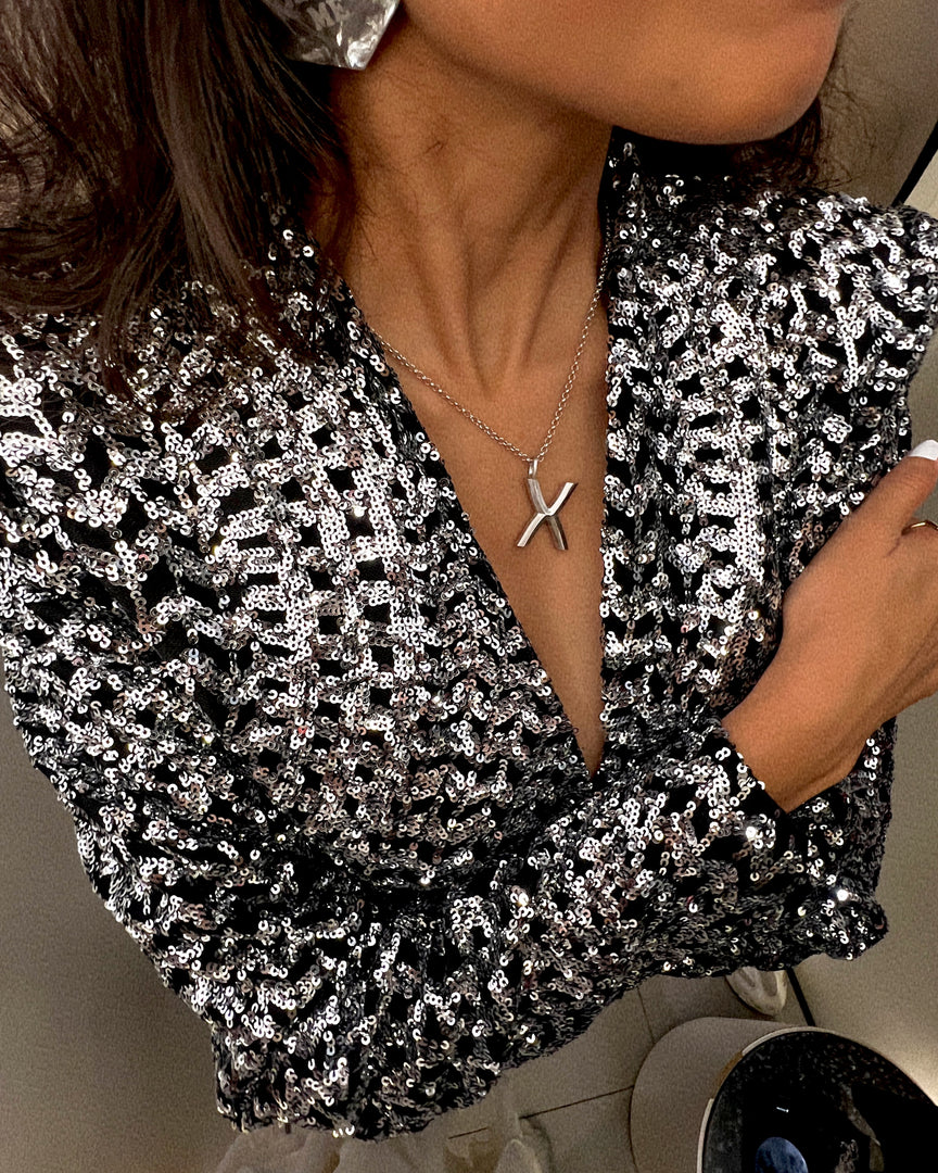 Bold Letter Necklace - X