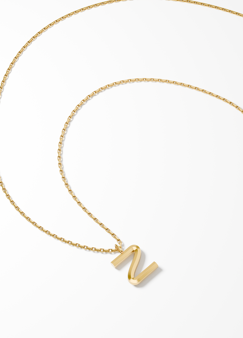 Bold Letter Necklace - Z