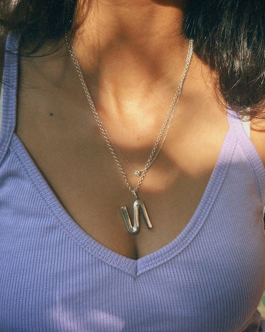 Bold Letter Necklace - N