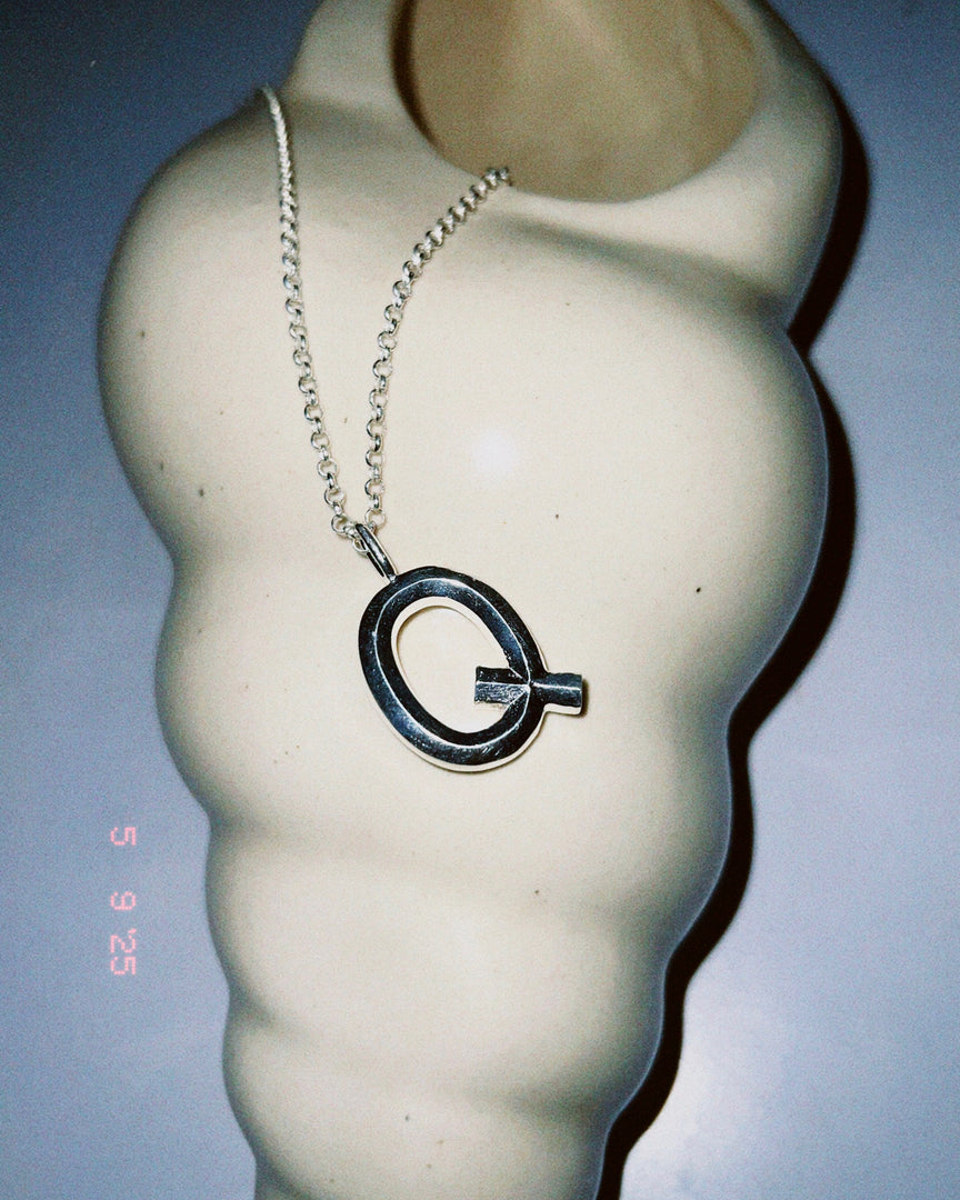 Bold Letter Necklace - Q