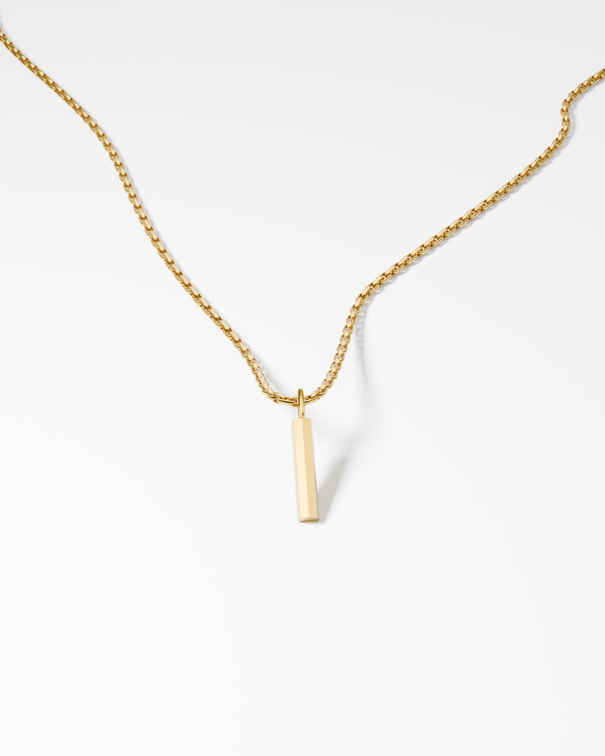 Bold Letter Necklace - I