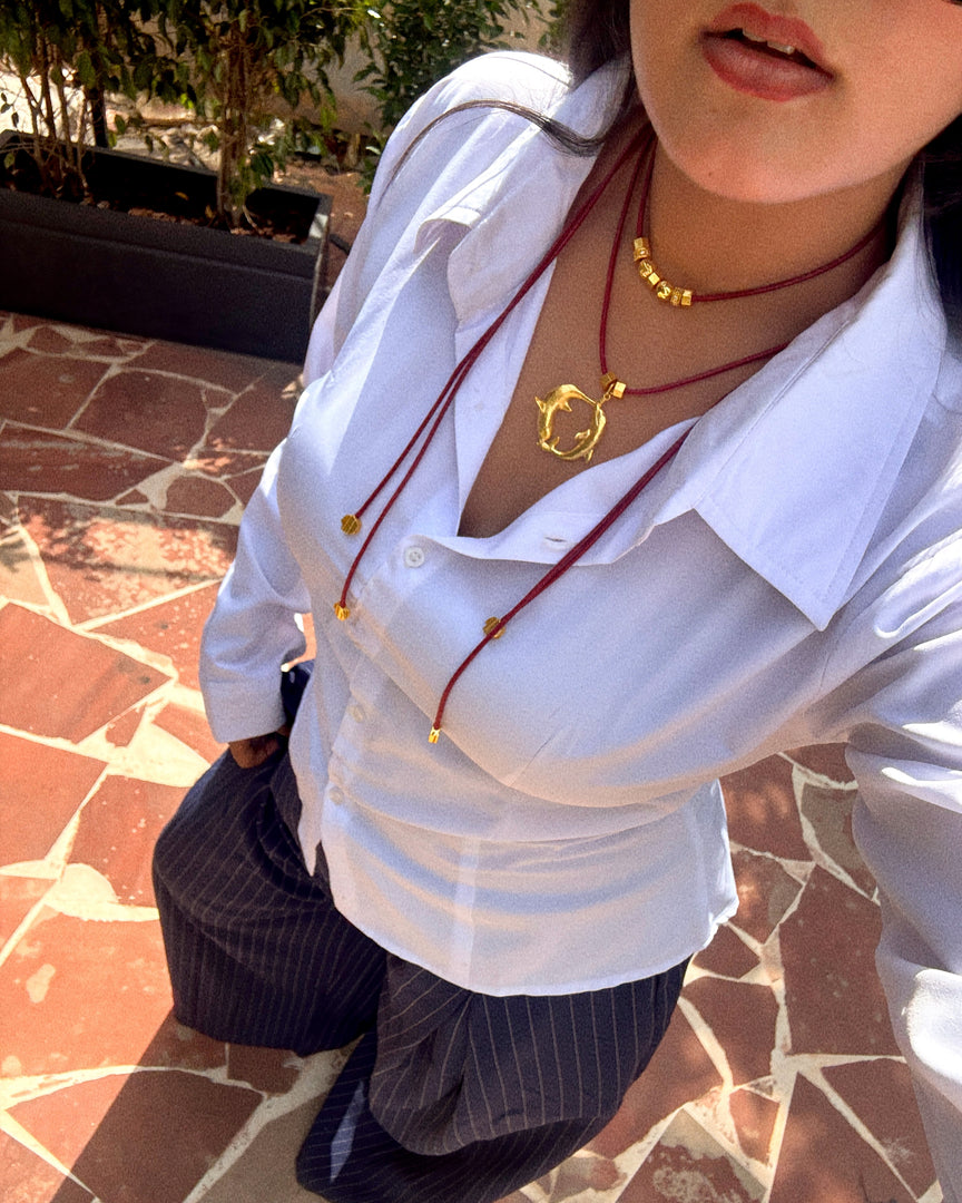 Rocks Cord Necklace