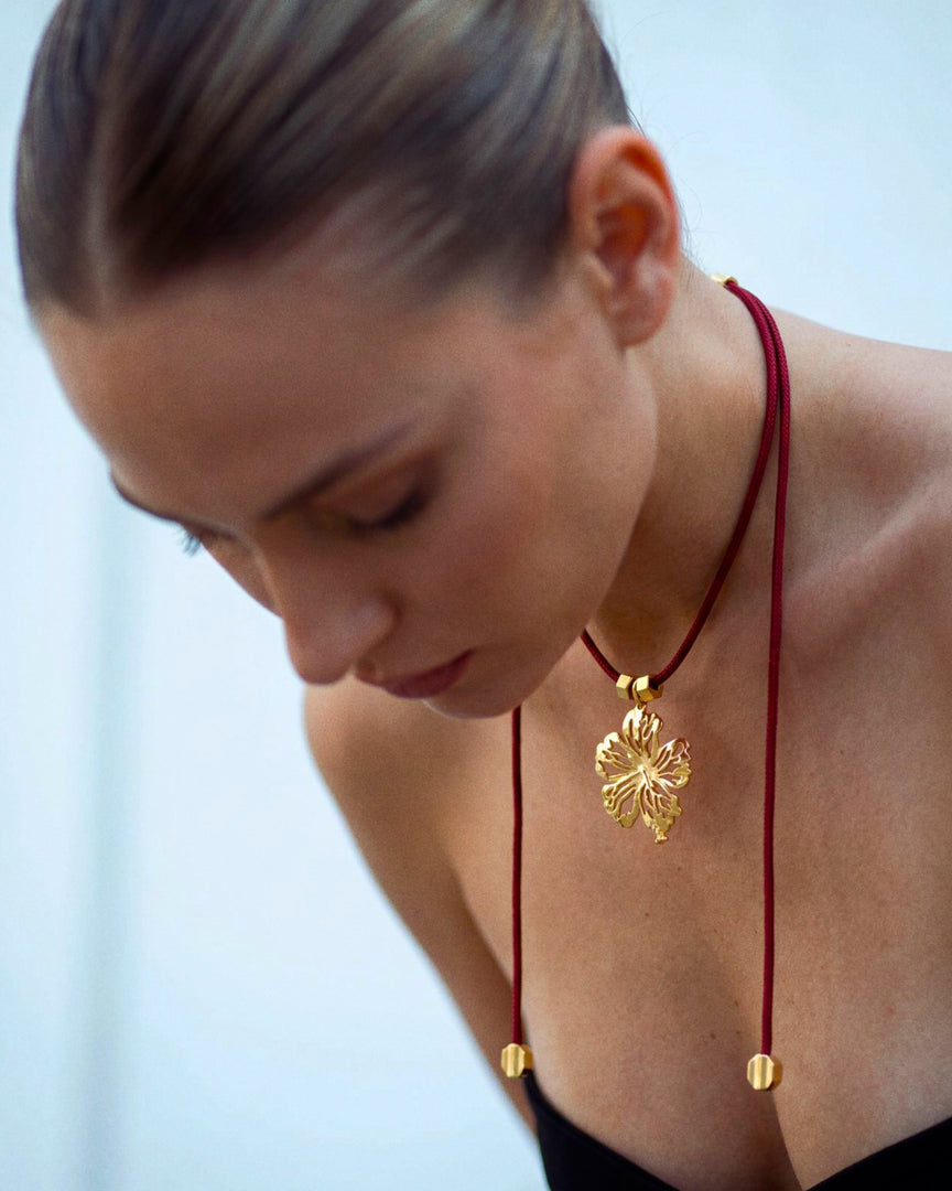 The Hibiscus Cord Necklace