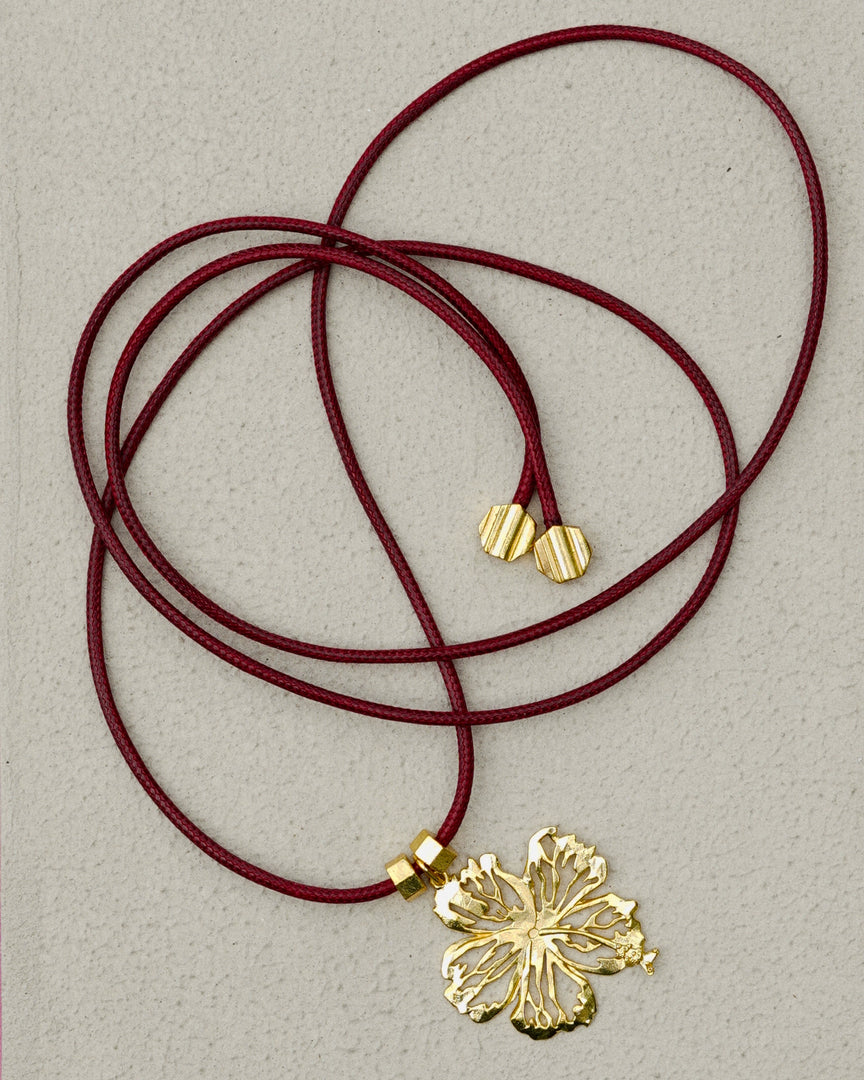 The Hibiscus Cord Necklace