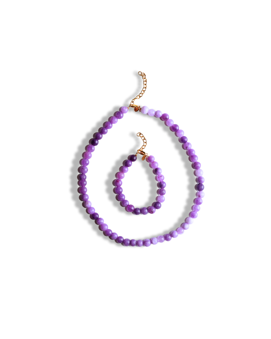 Jaipur beads collection - Purple Quartz
