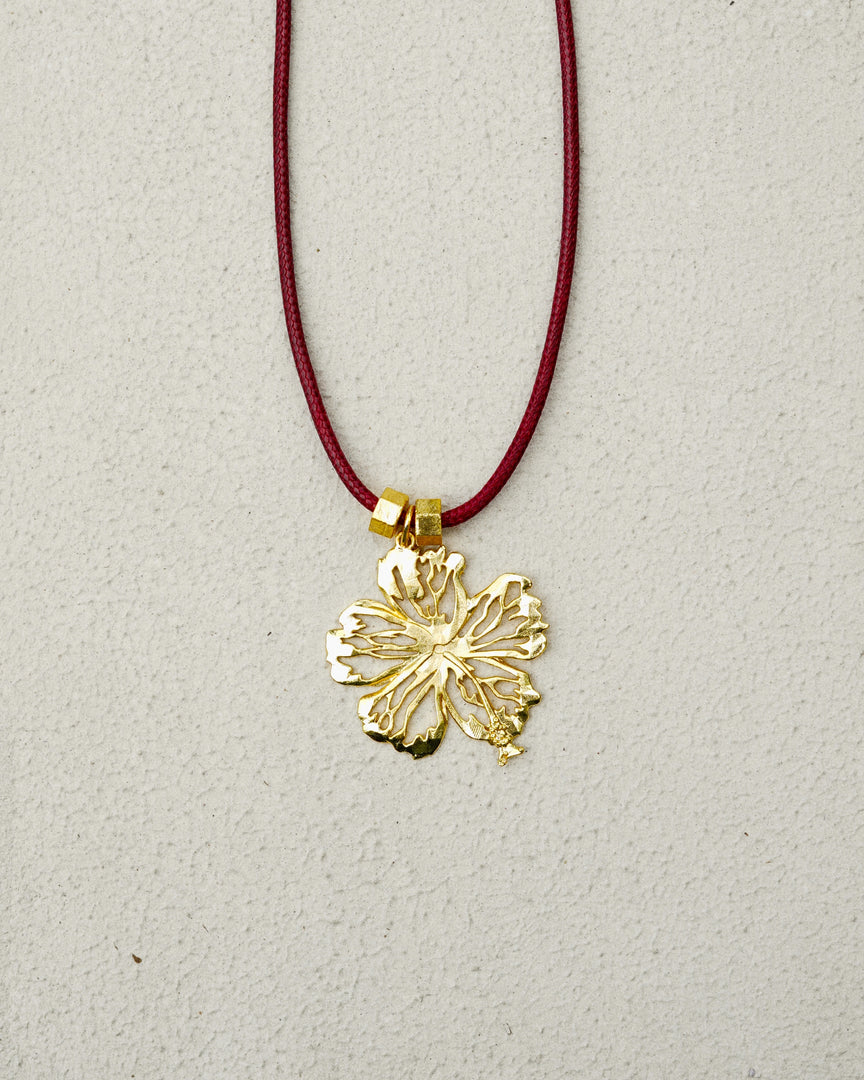 The Hibiscus Cord Necklace