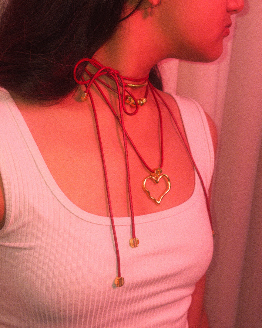 Heart Cord Necklace