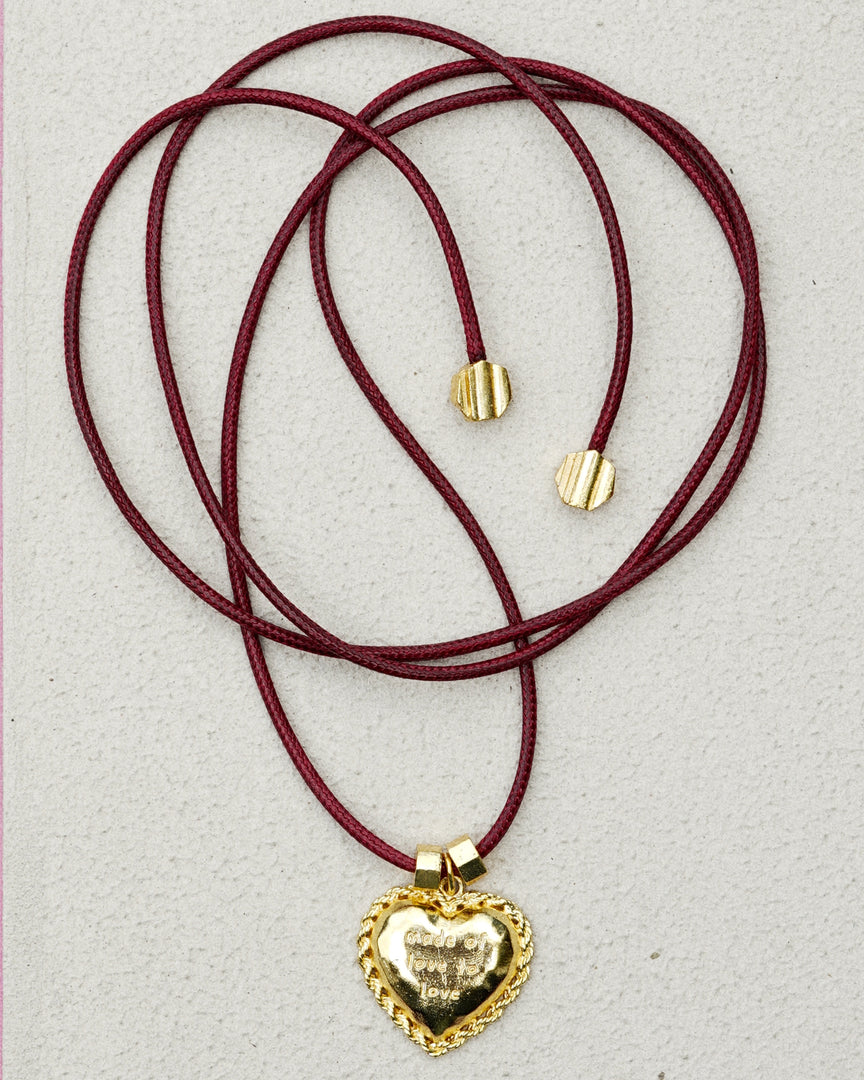 “Made of love to love” Cord Necklace