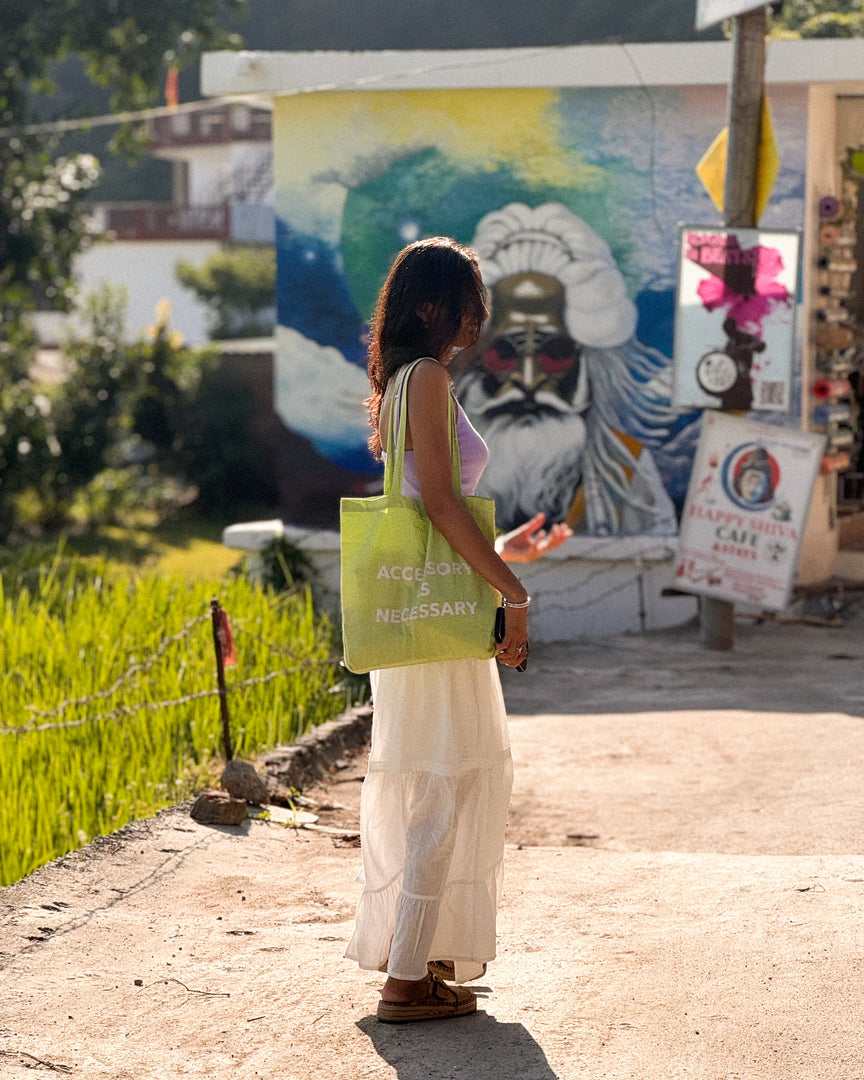 Lime Green Tote Bag