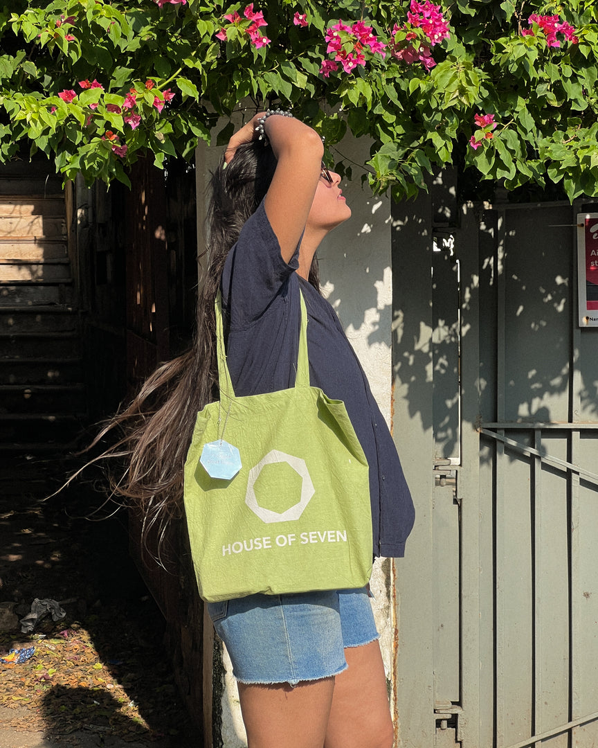 Lime Green Tote Bag