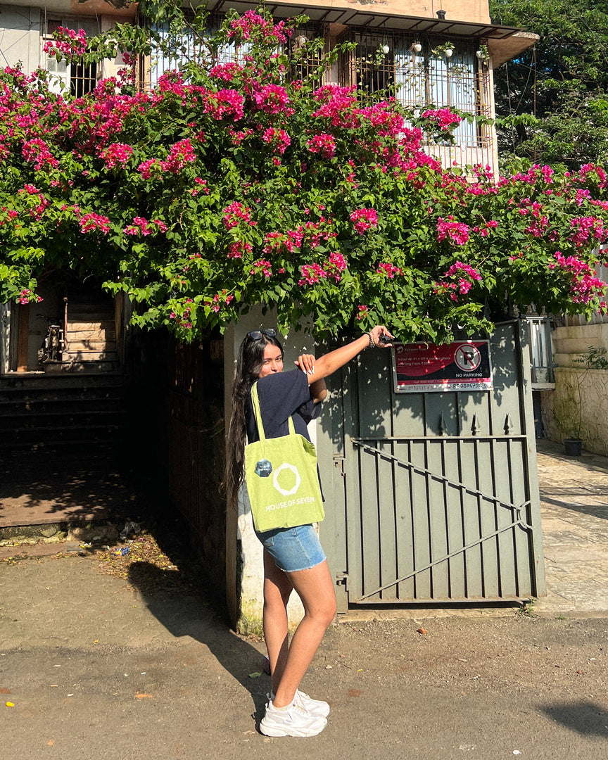 Lime Green Tote Bag