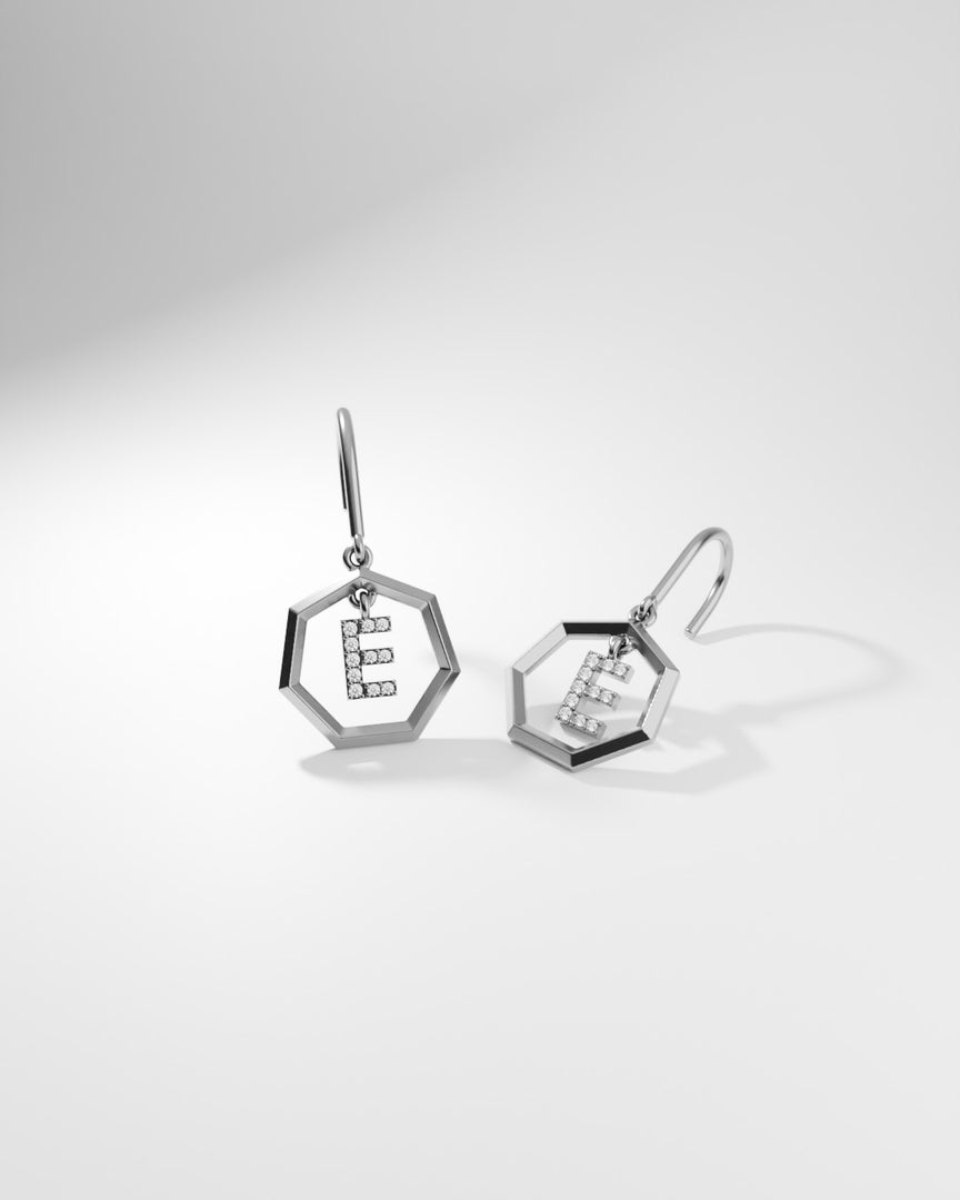 Letter Earrings - E