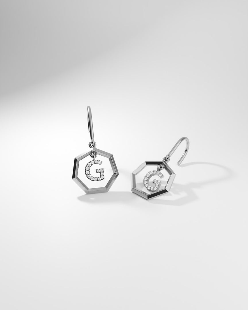 Letter Earrings - G