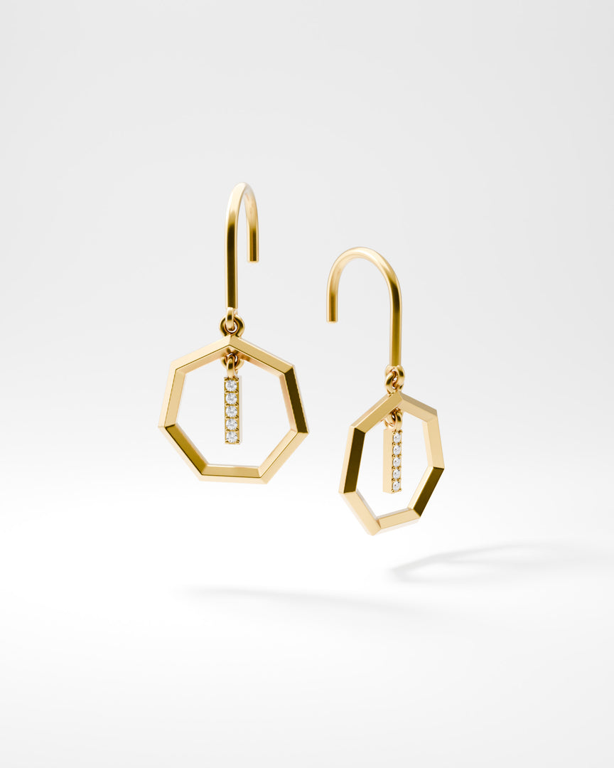 Letter Earrings - I